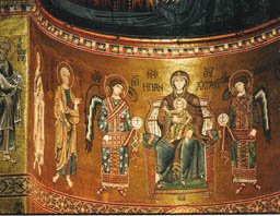 Богоматерь на троне 12 век Сицилия