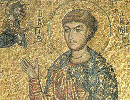 Святой Димитрий мозаика